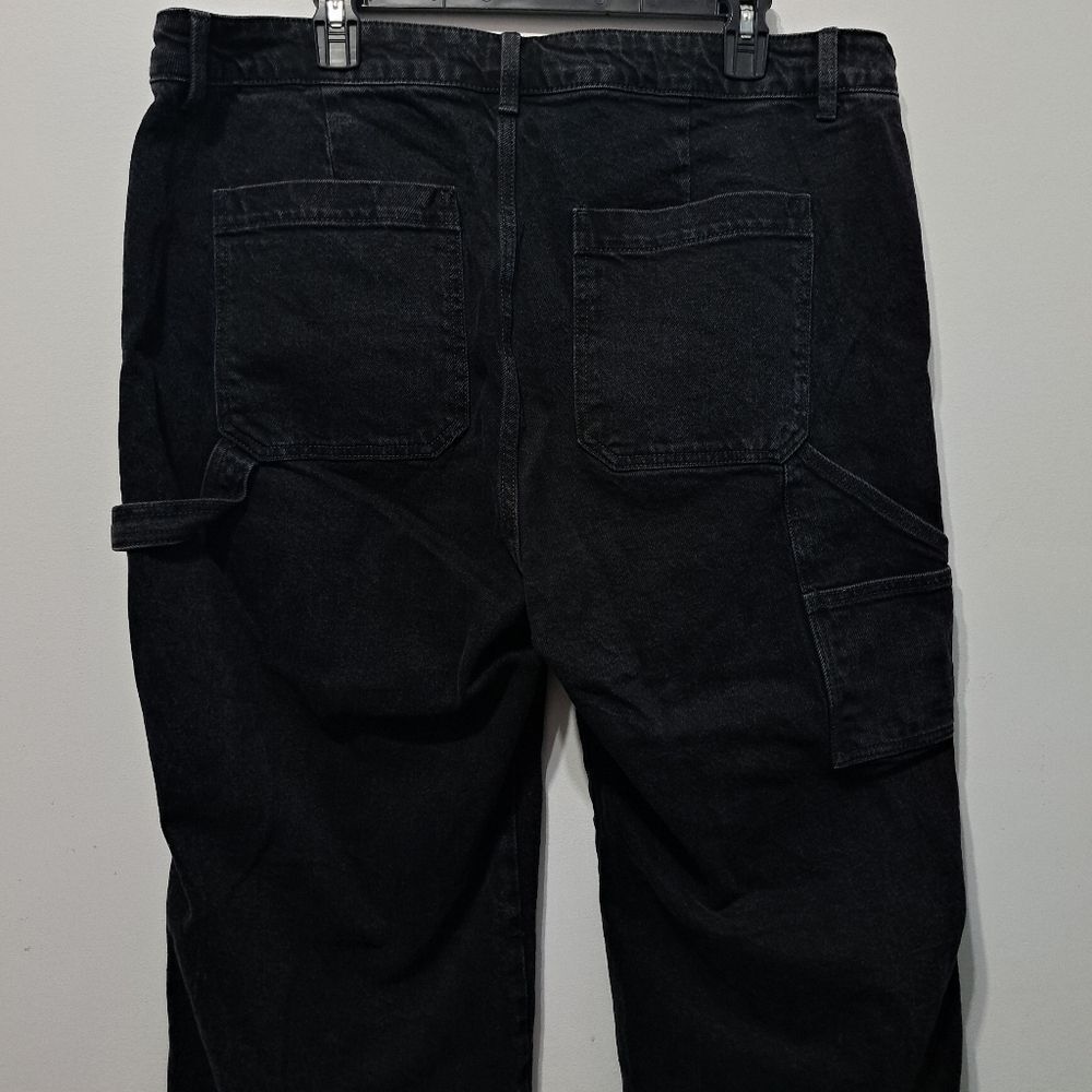 Torrid High Rise Carpenter Classic Denim Feel The Fit Plus Size 18 Short Black - Picture 11 of 14